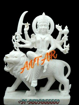 Marble Durga Mata statue